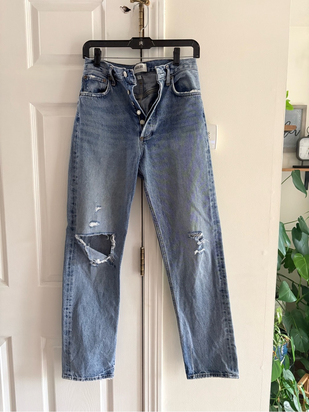 AGOLDE 90s Pinch Waist Distressed Jeans